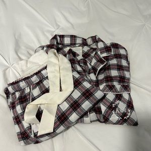 NEW Abercrombie & Fitch Plaid Flannel Pajama Top Size XL